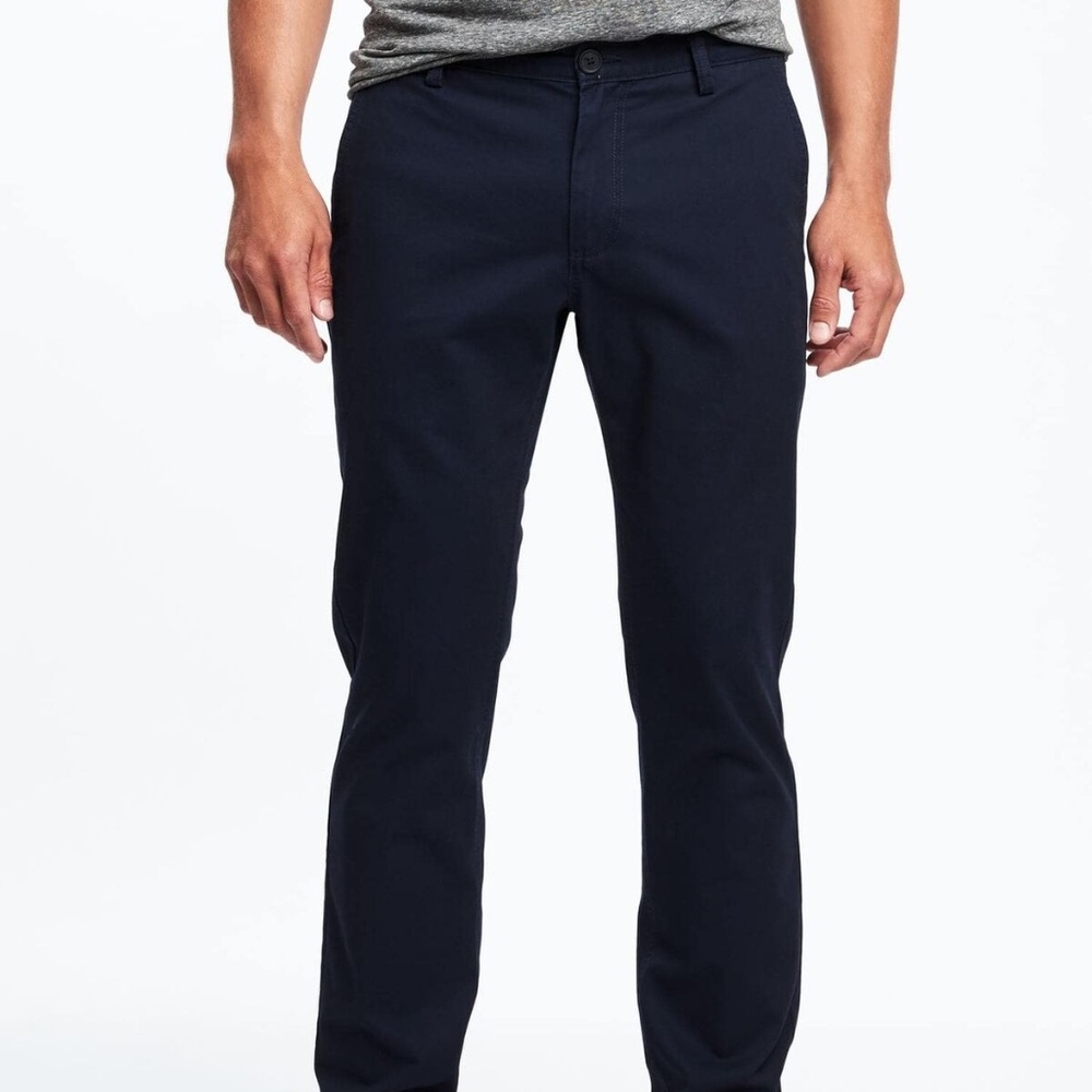 Old Navy Slim Navy Blue Khakis Pants 28 30